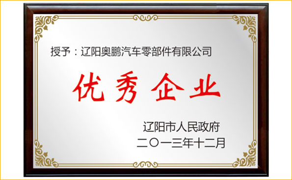 榮譽(yù)資質(zhì) - 優(yōu)秀企業(yè)